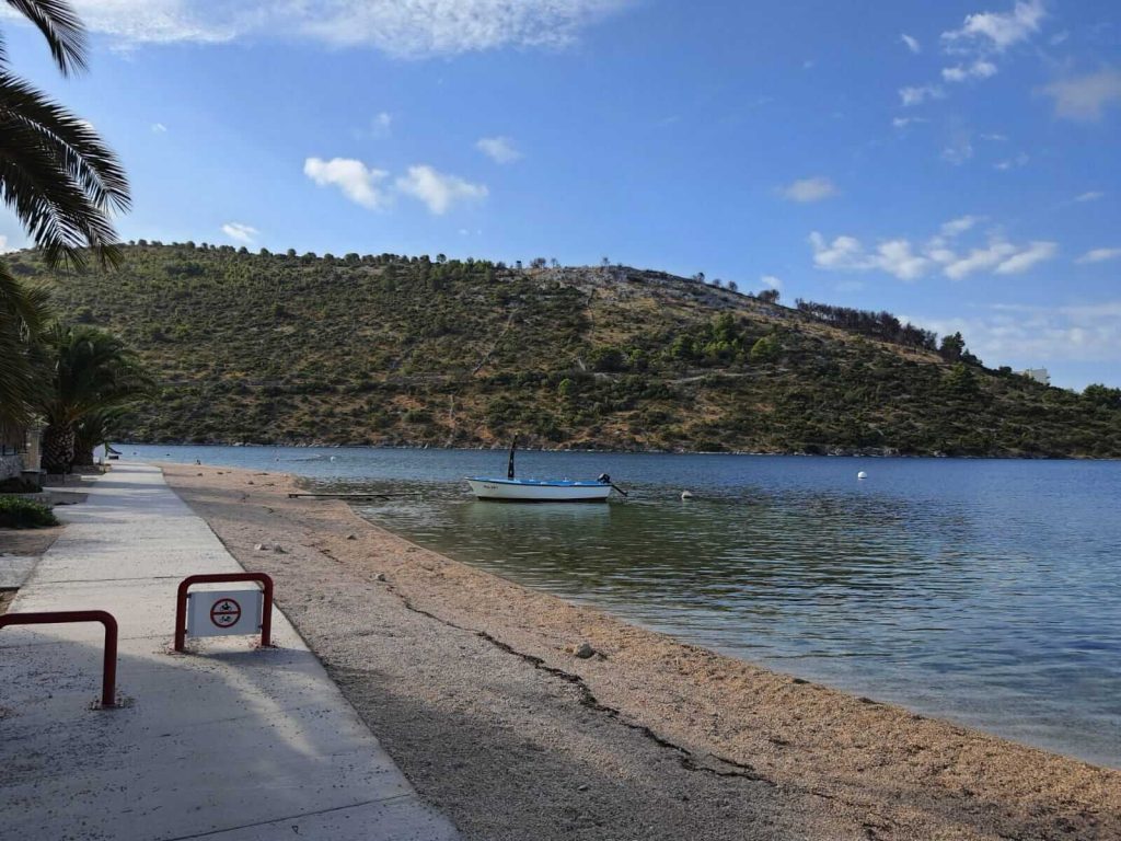 rogoznica beach house beach closeup